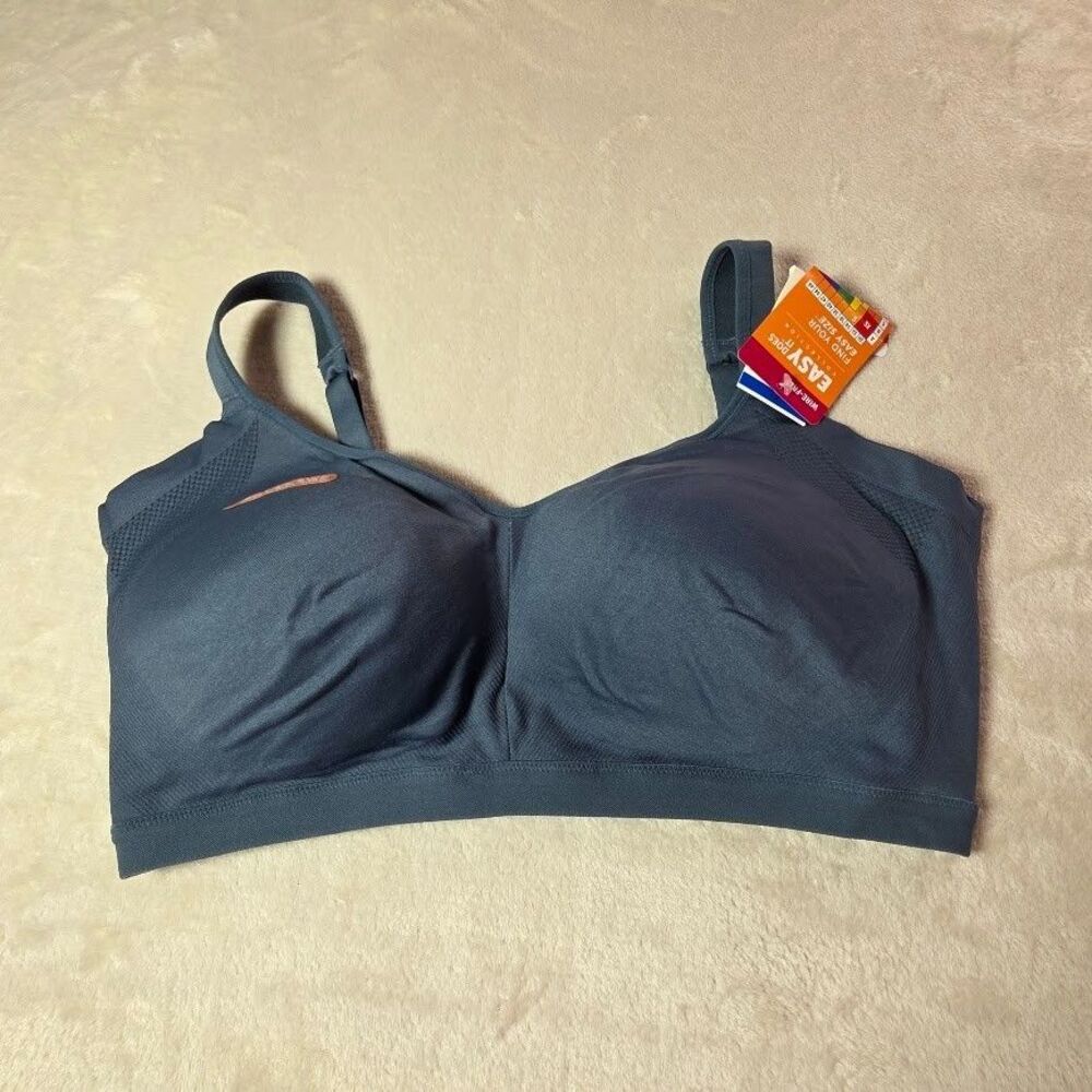 Warners Easy Does It Blue Lightly Lined Wireless Bra (RM3911A-361) Size XL